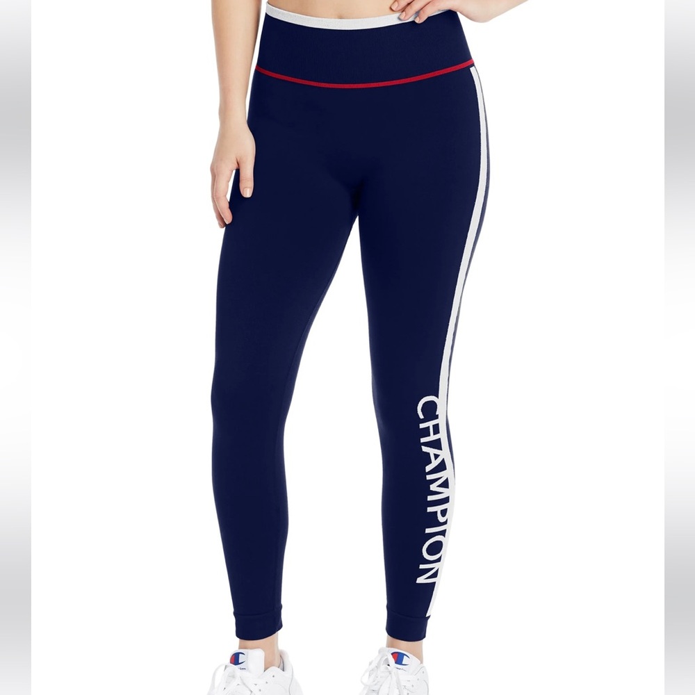 Champion Infinity Sport Tights Legging Athletic Navy/White/Scarlet Women’s Med
